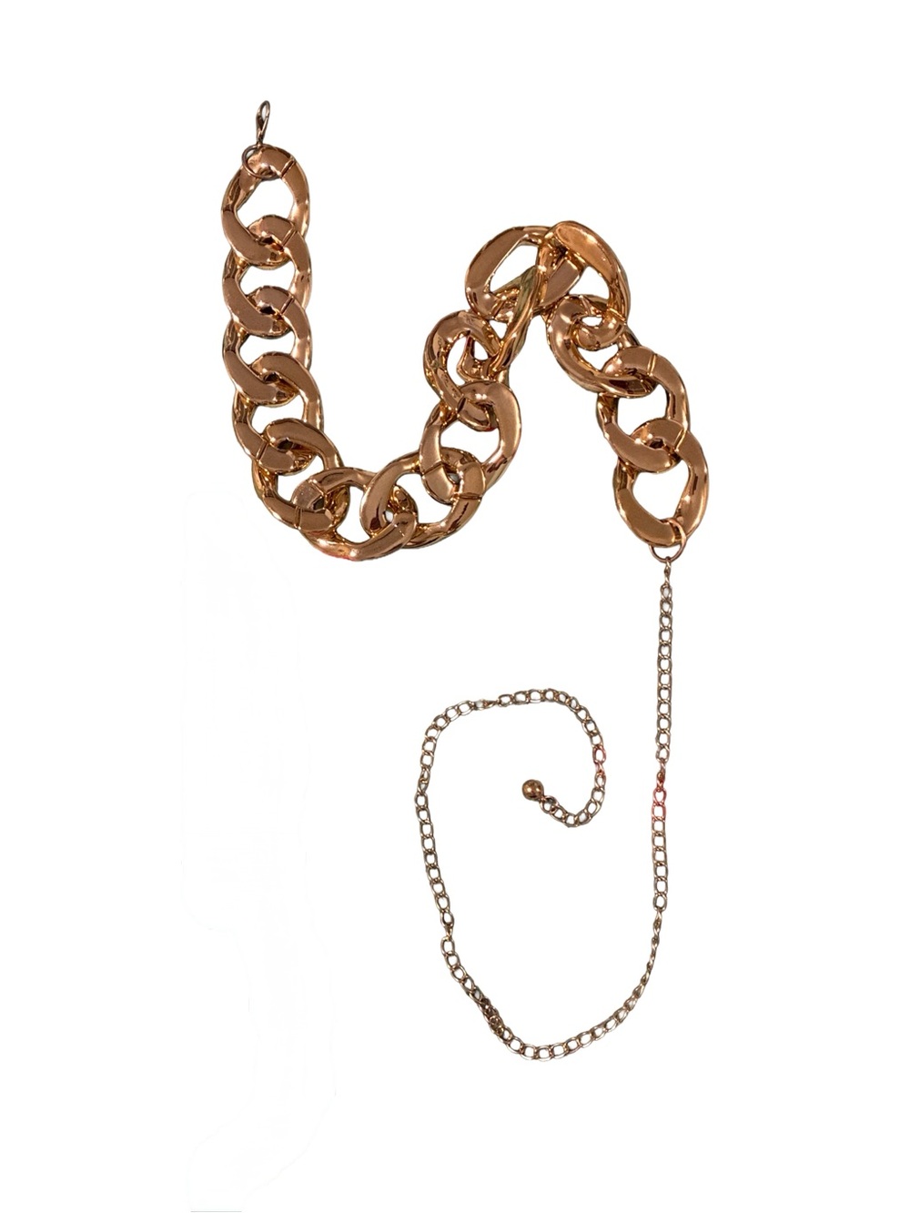 Y2K Chunky Gold Chain Link Women's Belt